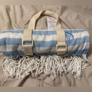 VS Monogram Fringe Beach Blanket